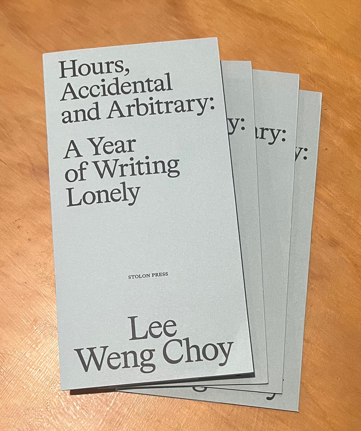 Hours, Accidental and Arbitrary: A Year of Writing Lonely