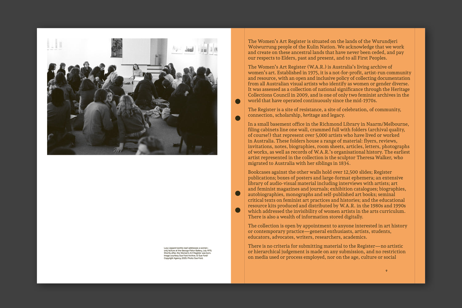 Keeping things together:  50 years of the Women’s Art Register